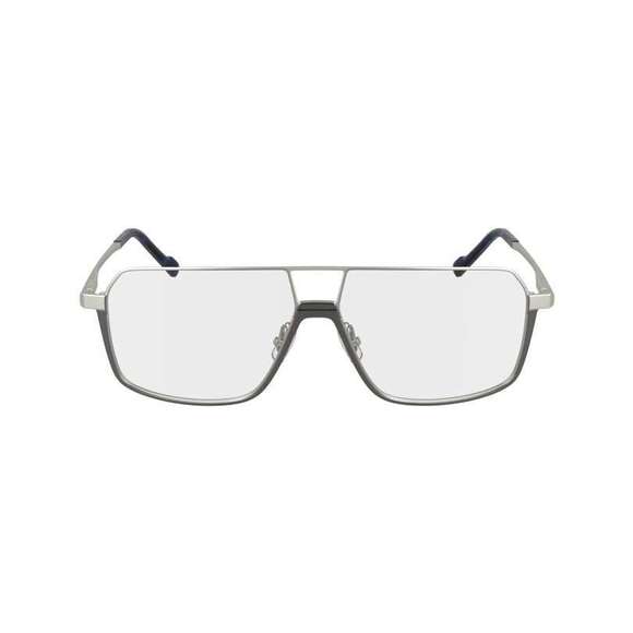 Zeiss ZS24157LPMAG SET Eyeglasses 048 Satin Silver Matte Blue 57mm